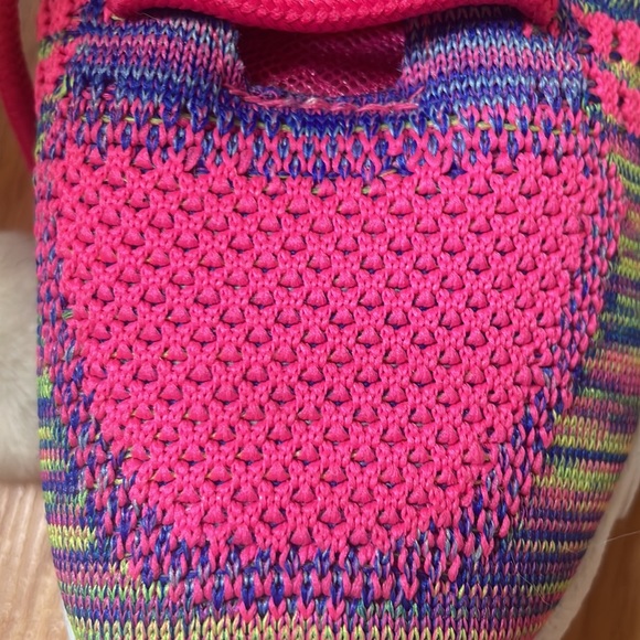 Pro Sport Girls Sport Shoes/Sneakers, Size: 2, Color: hot-pink, neon-green, EUC - Picture 5 of 9